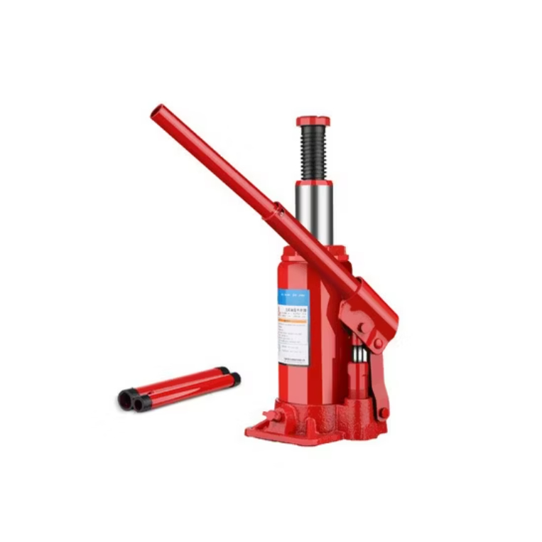 Hydraulic Bottle Jack 2–3 ton – Compact Jack for Lifting Cars, Vans and Light Trucks, Strong Steel Body with Easy Pump Handle for Garage and Roadside Use